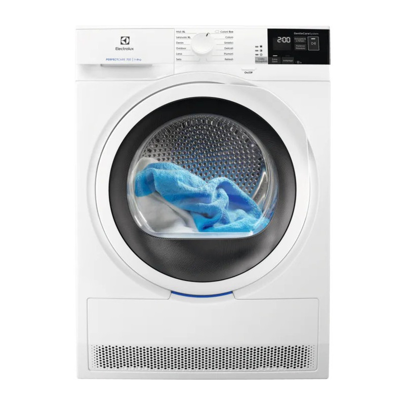 Electrolux EW7HA482 asciugatrice Libera installazione Caricamento dall'alto 8 kg Bianco