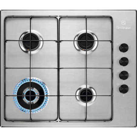 Electrolux Serie 300 EGS6414X Acciaio inox Da incasso 60 cm Gas 4 Fornello(i)