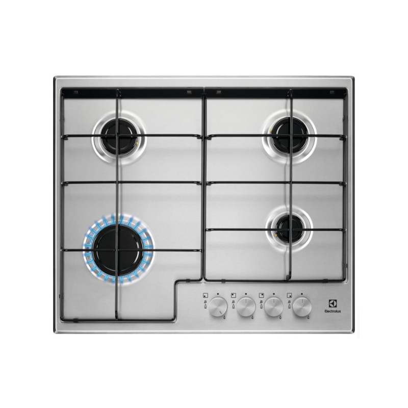 Electrolux EGS6424X Acciaio inox Da incasso 59.5 cm Gas 4 Fornello(i)