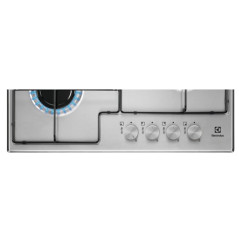 Electrolux EGS6424X Acciaio inox Da incasso 59.5 cm Gas 4 Fornello(i)
