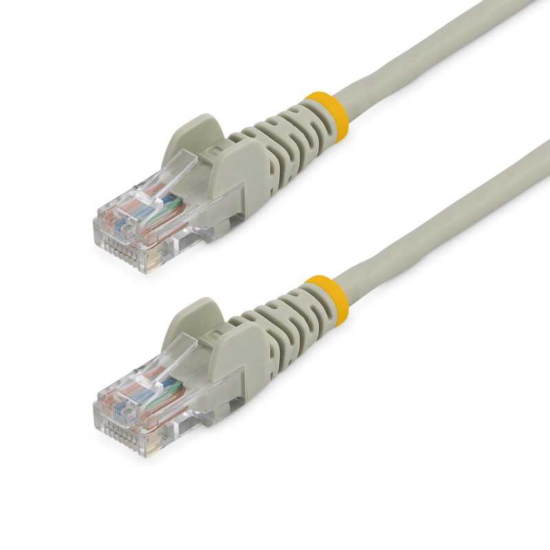 StarTech.com Cavo di Rete da 10m Grigio Cat5e Ethernet RJ45 Antigroviglio 45PAT10MGR