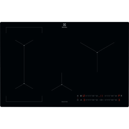 Electrolux EIS82449C Nero Da incasso 80 cm Piano cottura a induzione 4 Fornello(i)