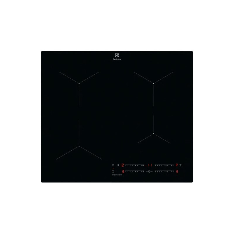 Electrolux LIL61443C Nero Da incasso 60 cm Piano cottura a induzione 4 Fornello(i)