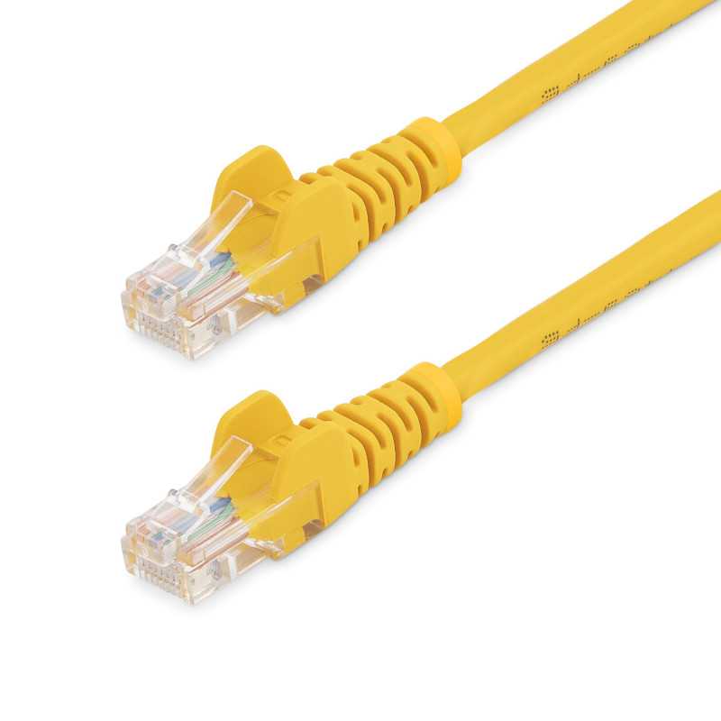 StarTech.com Cavo di rete CAT 5e - Cavo Patch Ethernet RJ45 UTP Giallo da 2m antigroviglio 45PAT2MYL