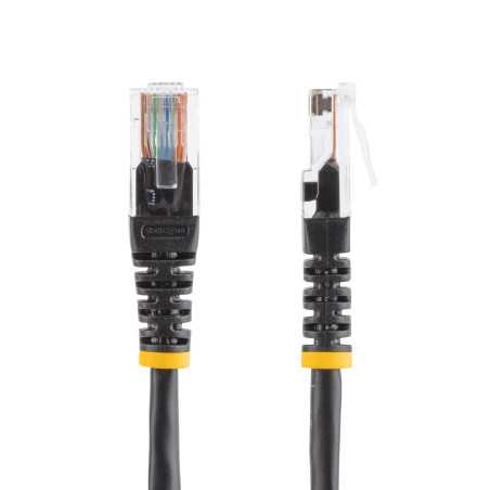 StarTech.com Cavo patch UTP Cat5e RJ45 modellato nero da 15 m Cat 5e - Cavo patch da 15 m M45PAT15MBK
