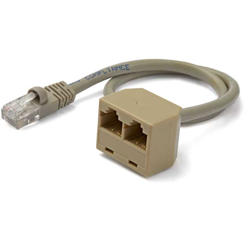 StarTech.com Cavo Adattatore sdoppiatore RJ45 2 a 1 - F/M RJ45SPLITTER