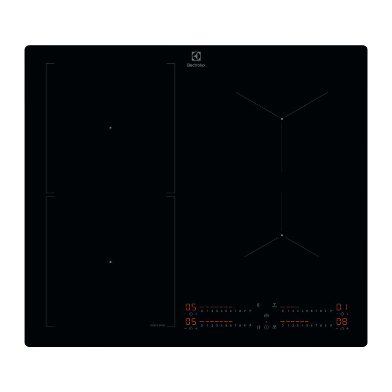 Electrolux Serie 700 KIS62453I Nero Da incasso 58 cm Piano cottura a induzione 4 Fornello(i)
