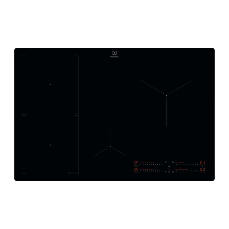 Electrolux Serie 700 KIS82453I Nero Da incasso 77 cm Piano cottura a induzione 4 Fornello(i)
