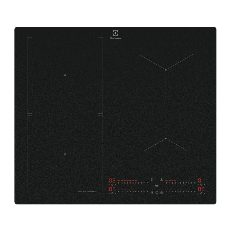 Electrolux Serie 700 KIS62453IZ Nero Da incasso 58 cm Piano cottura a induzione 4 Fornello(i)