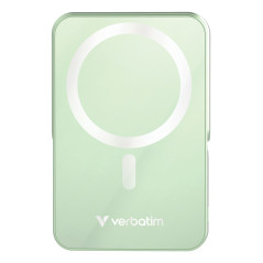 Verbatim Charge 'n' Go Magnetic Wireless Polimeri di litio (LiPo) 10000 mAh Carica wireless Verde