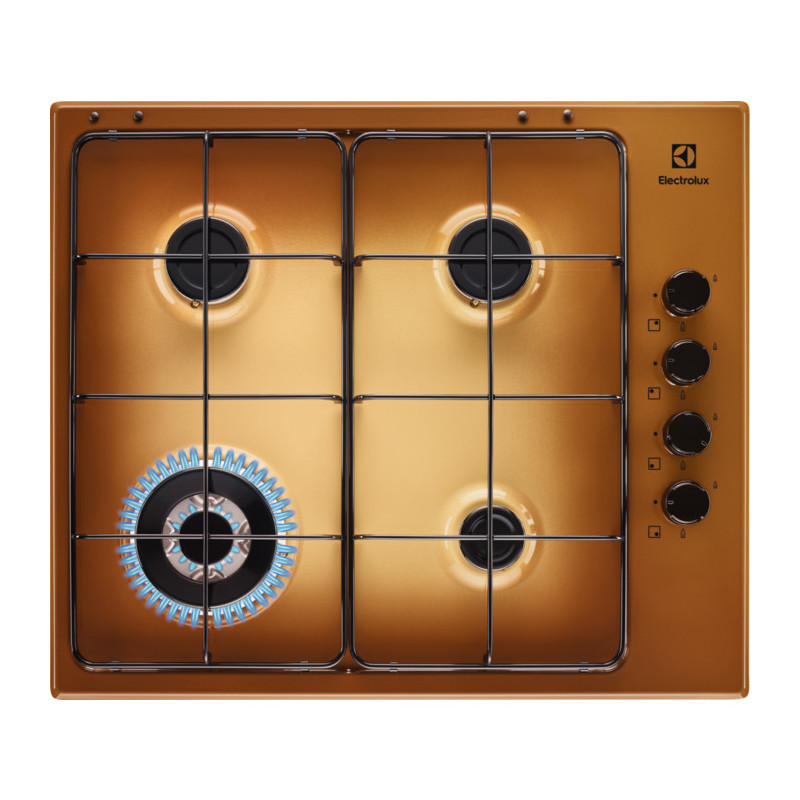 Electrolux EGS6414T Ottone Da incasso 60 cm Gas 4 Fornello(i) Electrolux EGS6414T Ottone Da incasso 60 cm Gas 4 Fornello(i)