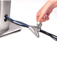 Fellowes CableZip Pavimento Tubo flessibile per cavo Argento 1 pz