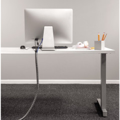 Fellowes CableZip Pavimento Tubo flessibile per cavo Argento 1 pz