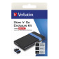Verbatim Store'N'Go Enclosure Kit Box esterno HDD/SSD Nero, Blu 2.5" 53106
