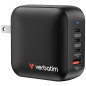 Verbatim Mini GaN Charger 100W Universale Nero AC Ricarica rapida Interno 32231