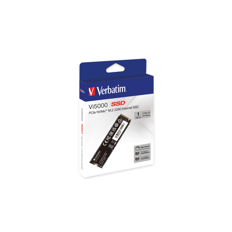Verbatim 31826 Vi5000 1 TB M.2 PCI Express 4.0 NVMe 3D NAND