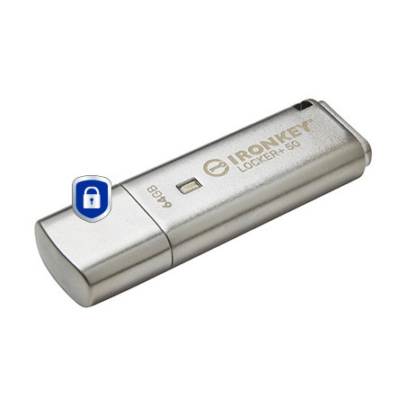 Kingston Technology IronKey 64GB IKLP50 AES USB, w/256bit Encryption