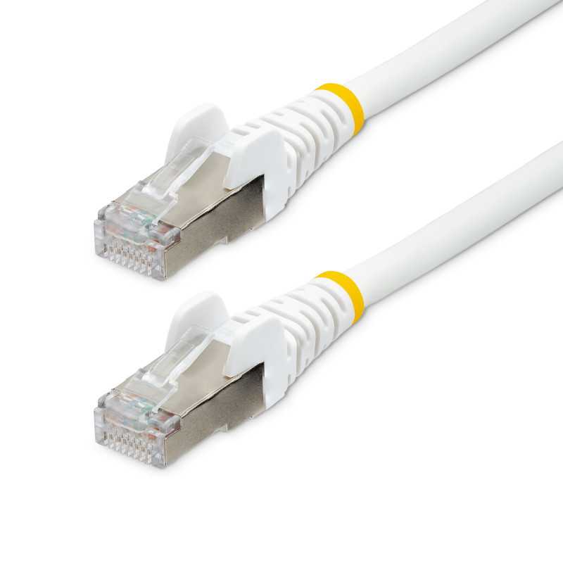 StarTech.com Cavo Ethernet CAT 6a - 2m - Bianco - Cavo di rete LAN Low Smoke Zero Halogen (LSZH) - 10GbE 500 NLWH-2M-CAT6A-PATCH