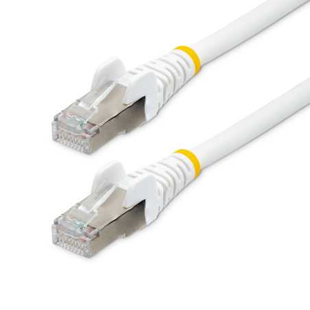 StarTech.com Cavo Ethernet CAT 6a - 2m - Bianco - Cavo di rete LAN Low Smoke Zero Halogen (LSZH) - 10GbE 500 NLWH-2M-CAT6A-PATCH