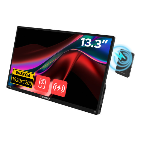 Verbatim 32087 TV e monitor portatile Nero 33,8 cm (13.3") 1920 x 1200 Pixel