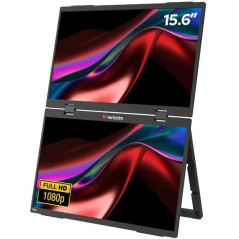 Verbatim Portable 15.6" FHD Dual Monitor Essentials Monitor portati...