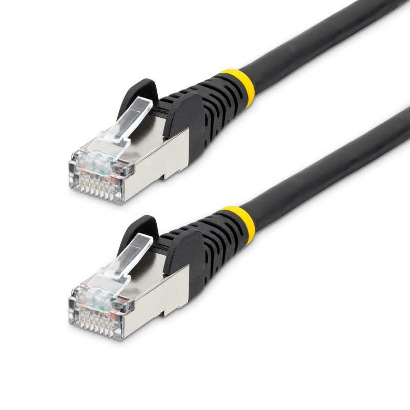 StarTech.com Cavo Ethernet CAT 6a - 5m - Nero - Cavo di rete LAN Low Smoke Zero Halogen (LSZH) - 10GbE 500MH NLBK-5M-CAT6A-PATCH