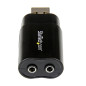 StarTech.com Scheda Audio Esterna Stereo USB 2.0 - Adattatore esterno scheda audio Stereo USB 2.0 a 3,5 mm Jack audi ICUSBAUDIOB StarTech.com Scheda Audio Esterna Stereo USB 2.0 - Adattatore esterno scheda audio Stereo USB 2.0 a 3,5 mm Jack audi ICUSBAUDIOB