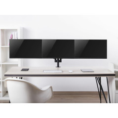 Equip Staffa di montaggio da scrivania per monitor tripli da 17” a 27”