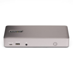 StarTech.com Docking Station USB4 per Tre Monitor, Dock USB-C Multi Display HDMI DisplayPort 4K 60Hz, Ricarica Laptop 100W,