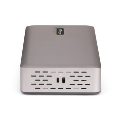 StarTech.com Docking Station USB4 per Tre Monitor, Dock USB-C Multi Display HDMI DisplayPort 4K 60Hz, Ricarica Laptop 100W,