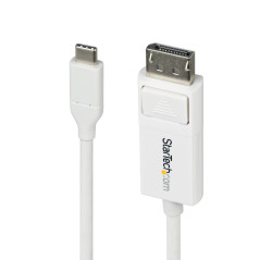StarTech.com Cavo da USB-C a DisplayPort 1.2 da 2m, 4K 60 Hz, cavo adattatore bidirezionale da DP a USB Type-C   da USB-C a DP,