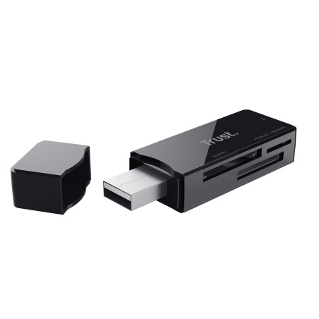 Trust NANGA lettore di schede USB 3.2 Gen 1 (3.1 Gen 1) Type-A Nero 21935