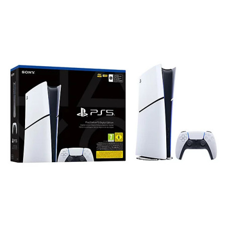 Sony PlayStation 5 Digital Edition 825 GB Wi-Fi Nero, Bianco