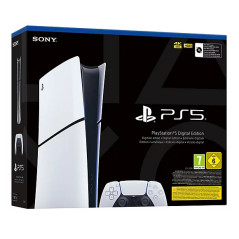 Sony PlayStation 5 Digital Edition 825 GB Wi-Fi Nero, Bianco