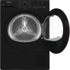 Hotpoint Ariston HPT 94D BBS IT, Capacità 9kg, classe C, colore Black,EasyIron, PetHair Removal | Profondità mobile 60cm