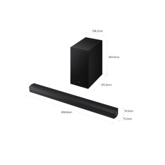 Samsung B-Series Soundbar HW-B450F ZF, Audio 2.1 canali, Wireless Dolby 2ch, 2025