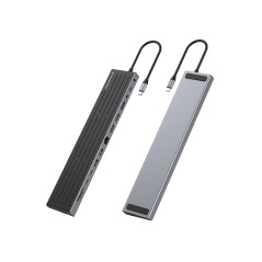 Conceptronic DONN32B replicatore di porte e docking station per laptop Cablato USB 3.2 Gen 1 (3.1 Gen 1) Type-C Grigio, Argento