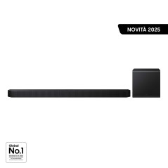 Samsung Soundbar HW-QS700F ZF, Audio 3.1.2 canali, Wireless Dolby Atmos, 2025