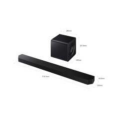 Samsung Soundbar HW-QS700F ZF, Audio 3.1.2 canali, Wireless Dolby Atmos, 2025