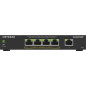 NETGEAR 5-Port Gigabit Ethernet PoE+ Plus Switch (GS305EP) Gestito L2/L3 Gigabit Ethernet (10/100/1000) Supporto  GS305EP-100PES