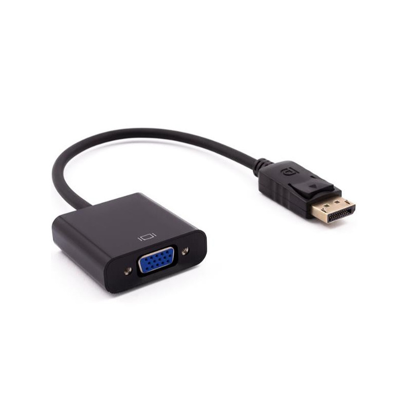 Nilox ADATTATORE DP - VGA M/H 0,15 m DisplayPort VGA (D-Sub) Nero