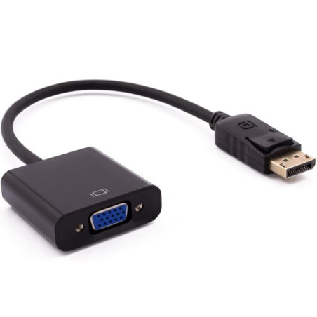 Nilox ADATTATORE DP - VGA M H 0,15 m DisplayPort VGA (D-Sub) Nero
