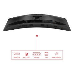 AOC E4 CU34E4CV Monitor PC 86,4 cm (34") 3440 x 1440 Pixel UltraWide Quad HD LCD Nero