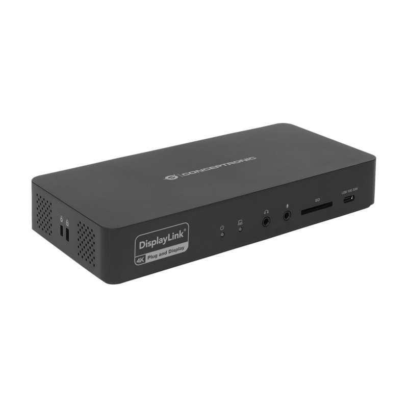Conceptronic replicatore DONN31B di porte e docking station per laptop Cablato USB 3.2 Gen 2 (3.1 Gen 2) Type-C Nero