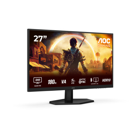 Monitor AOC G4 Q27G42XNE 68,6 cm (27") 2560 x 1440 Pixel Quad HD LED Nero, Rosso