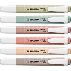STABILO swing cool NatureCOLORS evidenziatore 6 pz Punta smussata Multicolore