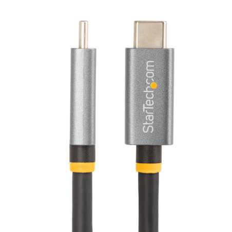 StarTech.com Cavo USB4 da 1 m, Cavo USB Type-C Certificato USB-IF, 40 Gbps, cavo di ricarica e trasferimento  CC1M-40G-USB-CABLE