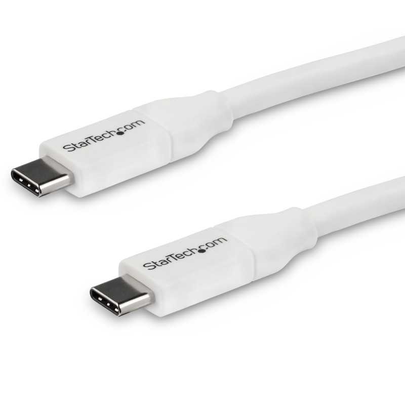 StarTech.com Cavo USB-C a USB-C 5A PD - M/M - Bianco - 4m - USB 2.0 - Conforme USB-IF USB2C5C4MW