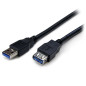 StarTech.com Cavo prolunga USB 3.0 SuperSpeed Tipo A da 2m da A ad A - Maschio/Femmina USB3SEXT2MBK