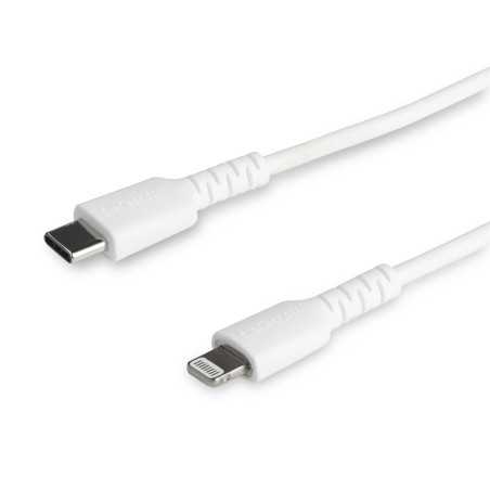 StarTech.com Cavo durevole da USB-C a Lightning da 2m bianco - Cavo di alimentazione/sincronizzazione in Fibra aram RUSBCLTMM2MW